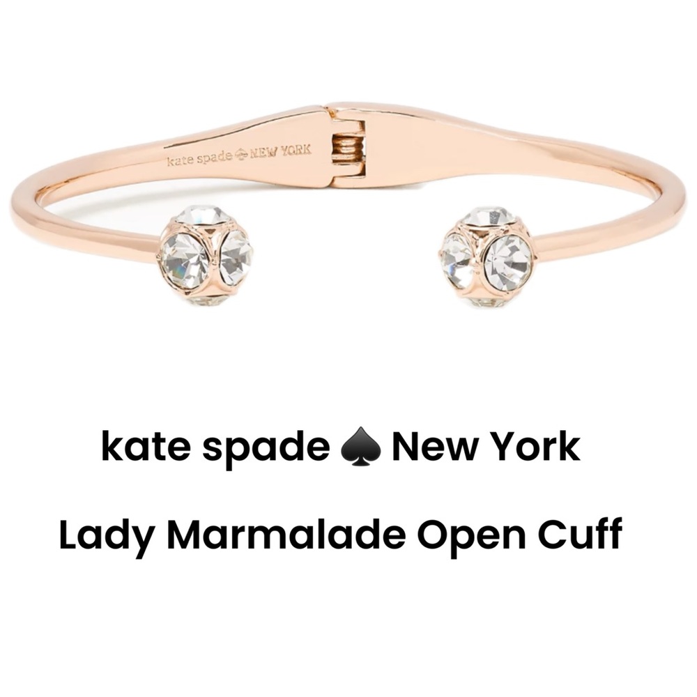kate spade ♠️ New York $79 🆕 Lady Marmalade Rose Gold Open Cuff NWT